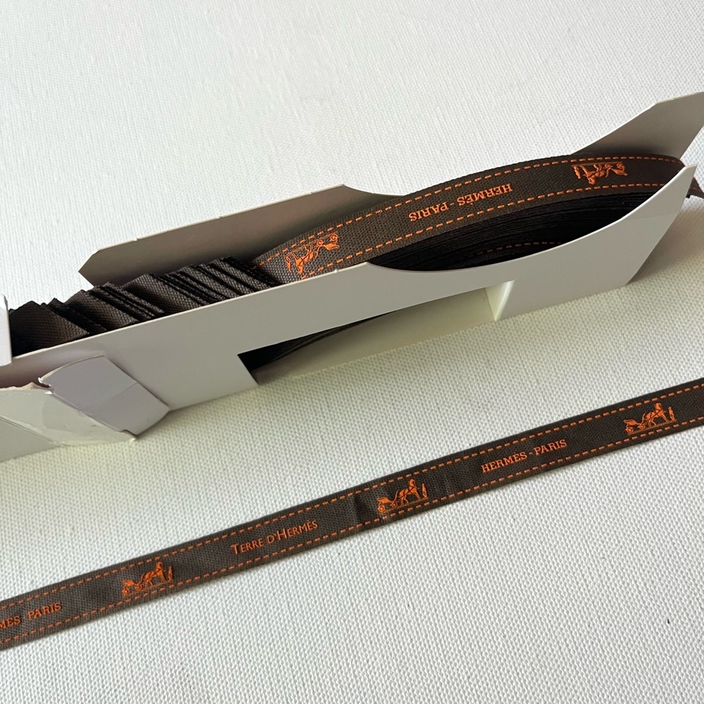 Hermes Paris Classic Orange Ribbon